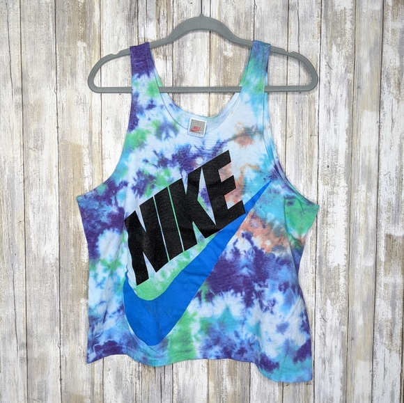 tie dye dri fit tank top